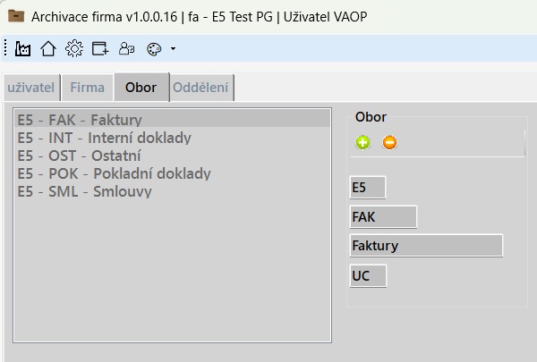 Definice rozsahu oprávnění